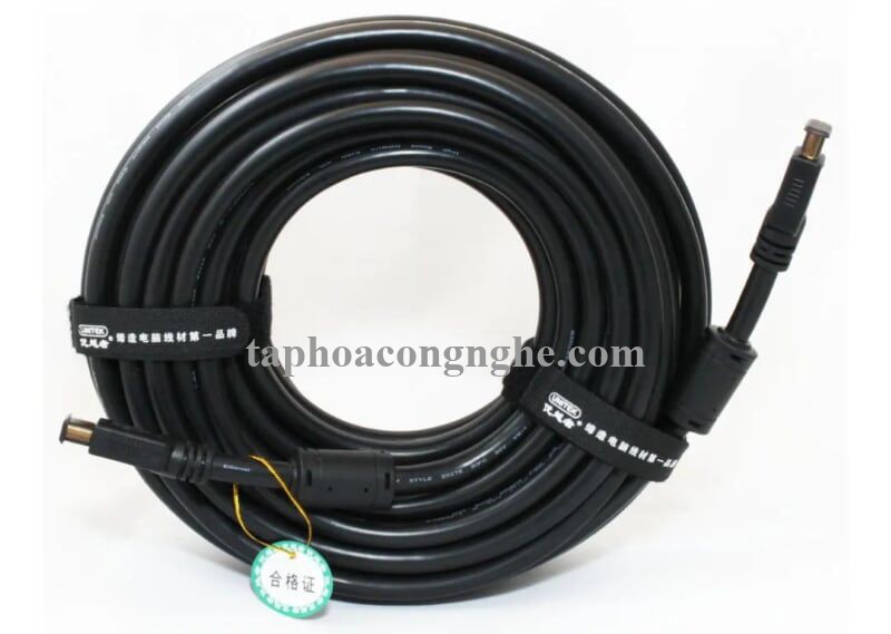 Unitek 98495 Y-C110AM chuẩn 1.4 20M 4k Màu Đen Cáp Hdmi dây tròn chống nhiễu 30098495